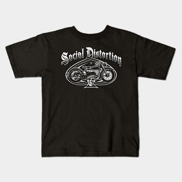 Social Distortion 02 Kids T-Shirt by CosmicAngerDesign